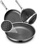 OATOFP Non Stick Frying Pans Set, Hybrid Skillet Set Nonstick, Pans by UltimateCookwareDestination