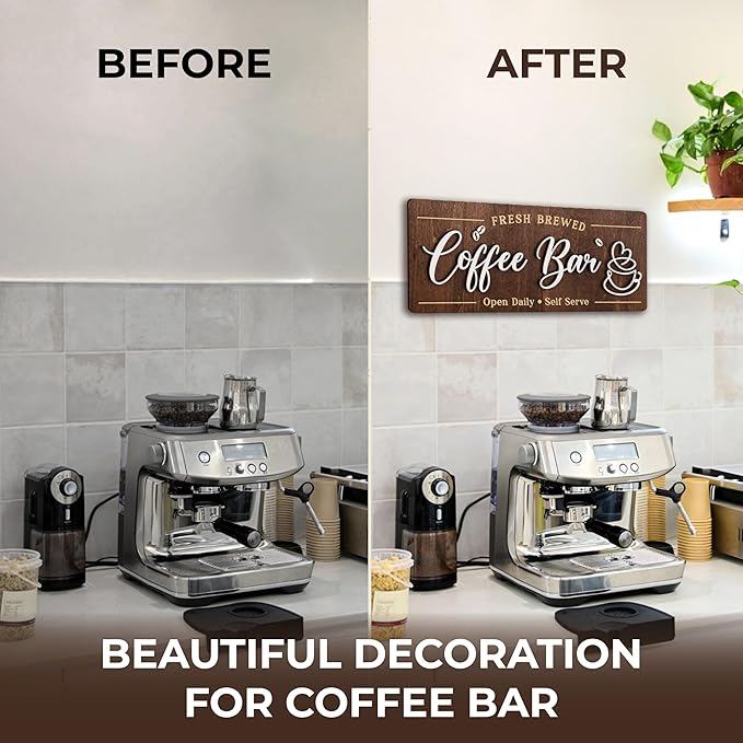 Woodamore Coffee Bar Signs for Wall Decor - Image 3