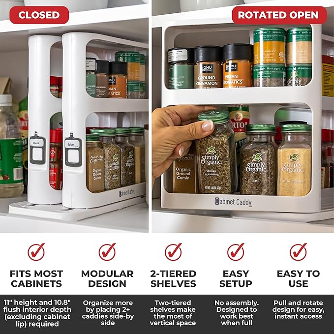 Cabinet Caddy Spice Rack Organizer - Image 3