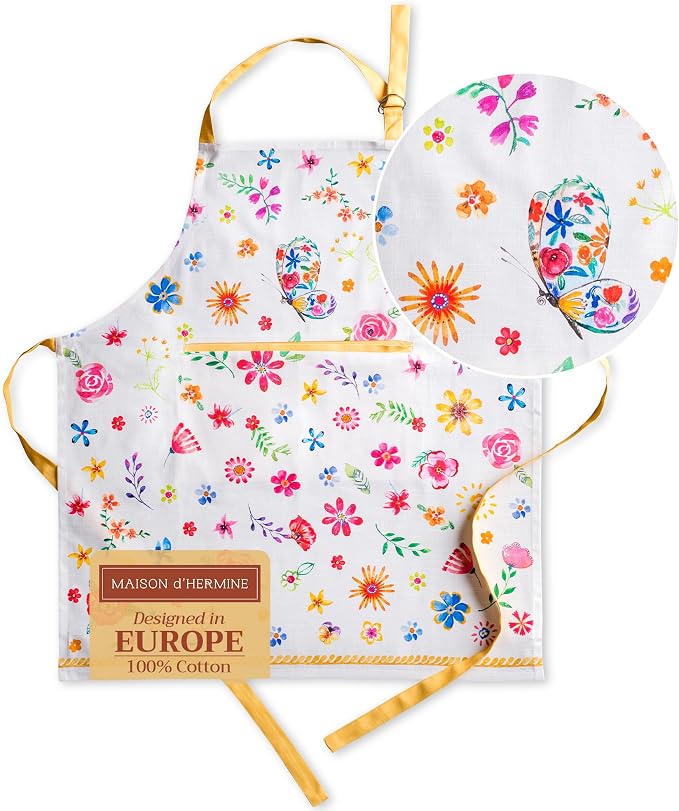 Maison d' Hermine 100% Cotton Apron by MaisondHermine