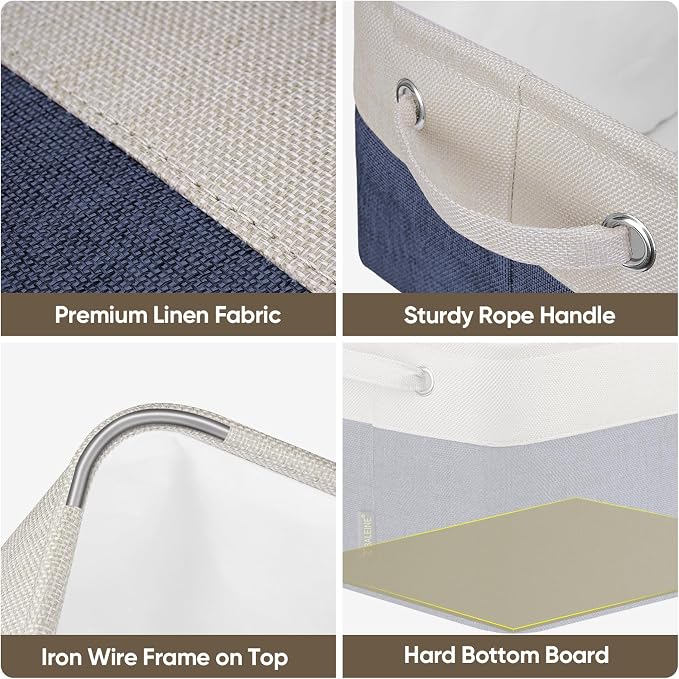 BALEINE 2 Pack Fabric Closet Storage Bins - Image 6