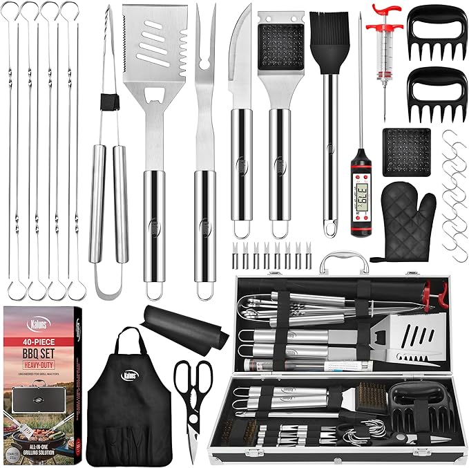 Kaluns BBQ Accessories, Complete Grill Set Dad Gifts by Kaluns%C2%AE