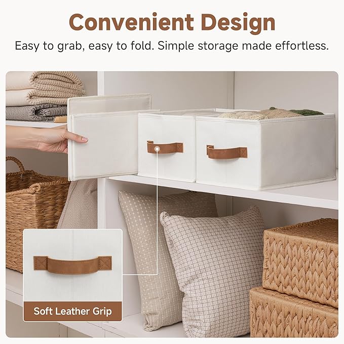 StorageWorks Closet Organizer Storage Baskets, Storage Bins - Image 4