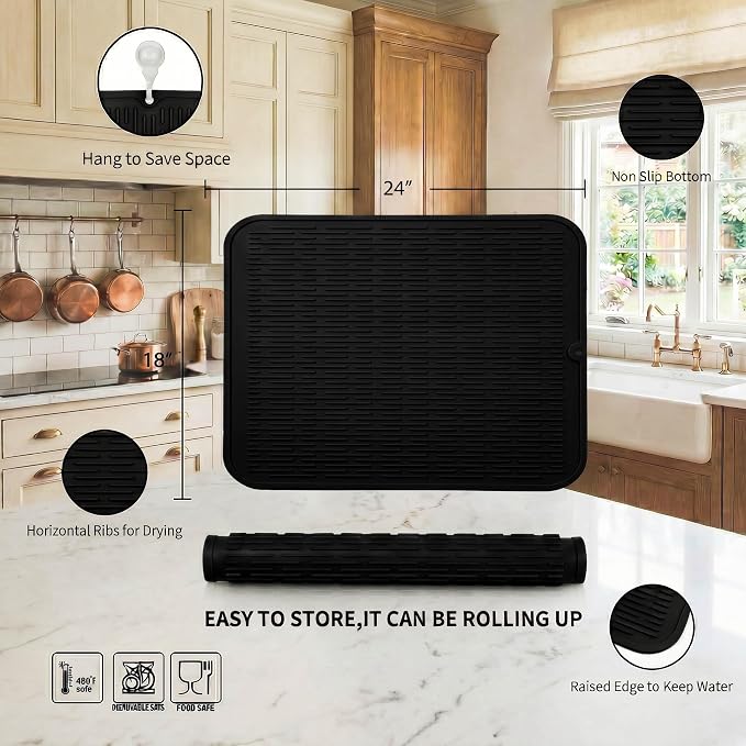 MicoYang Silicone Dish Drying Mat - Image 2