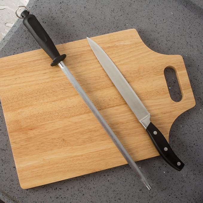 Professional Carbon Steel Black Knife Sharpening Steel - Image 9