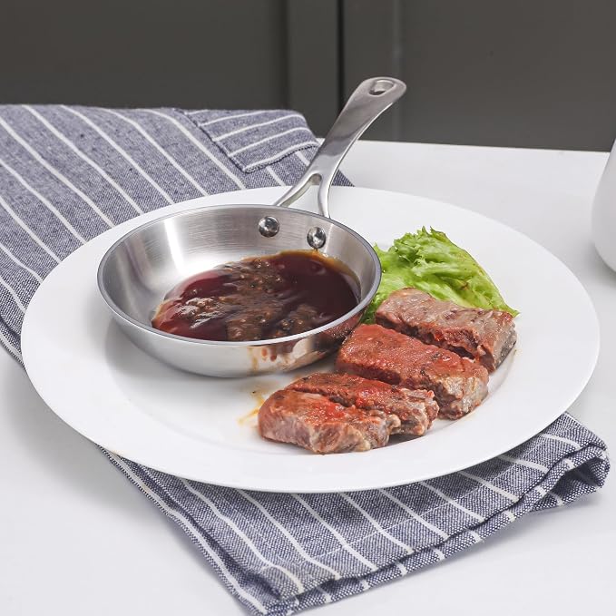 Mini Sauce Pan, Tri-Ply Stainless Steel Pot - Image 4