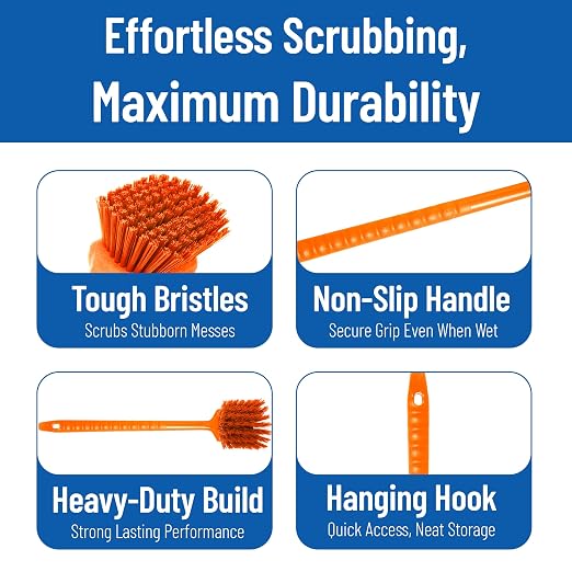 SPARTA 40501EC24 Plastic Large Scrub Brush, Kitchen Brush, Utility Brush - Image 4