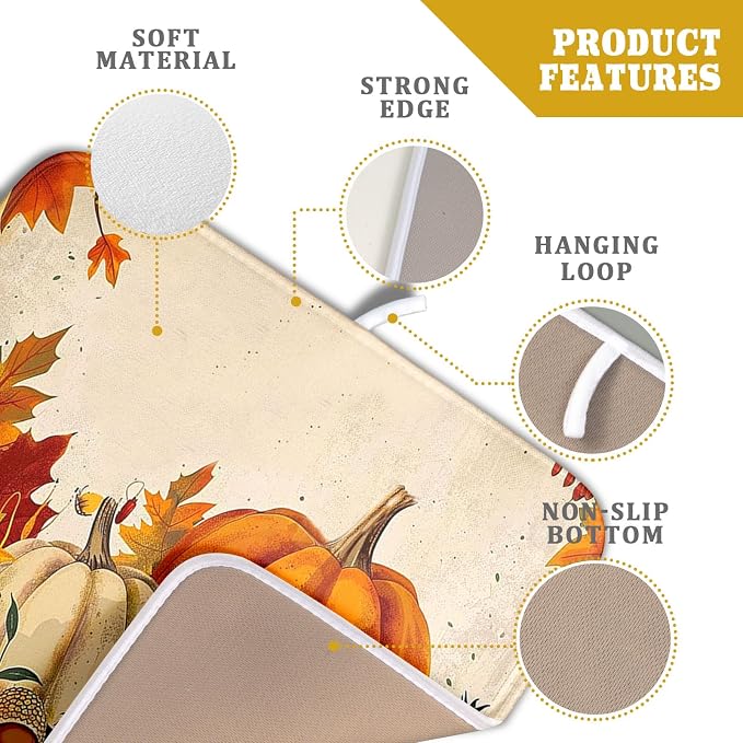Happy Thanksgiving Day Harvest Dish Drying Mat - Image 4