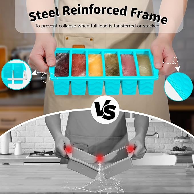 3-Pack Silicone Freezer Trays - Image 3