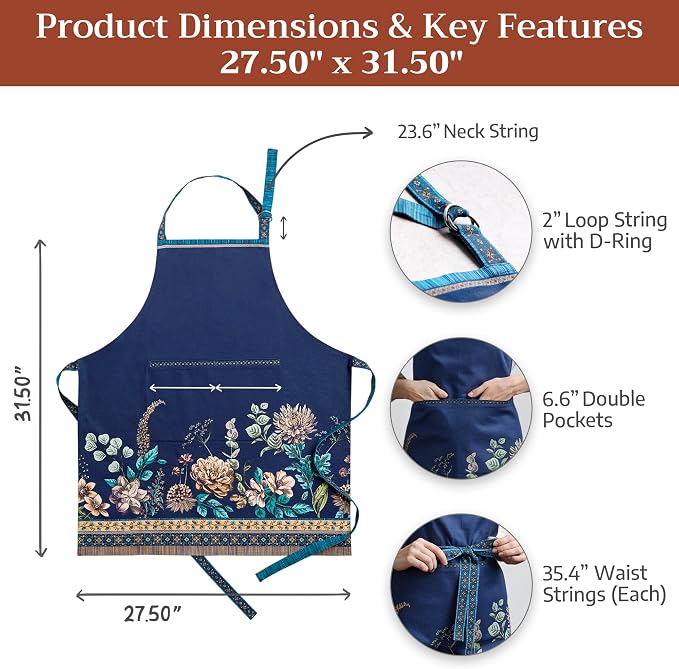 Maison d' Hermine 100% Cotton Apron - Image 5