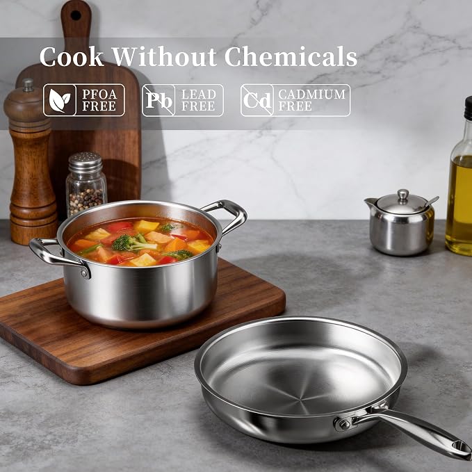 Stainless Steel Cookware Set - Image 3