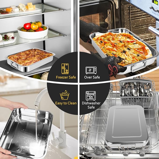 15.5" Stainless Steel Roasting Pans - Image 3