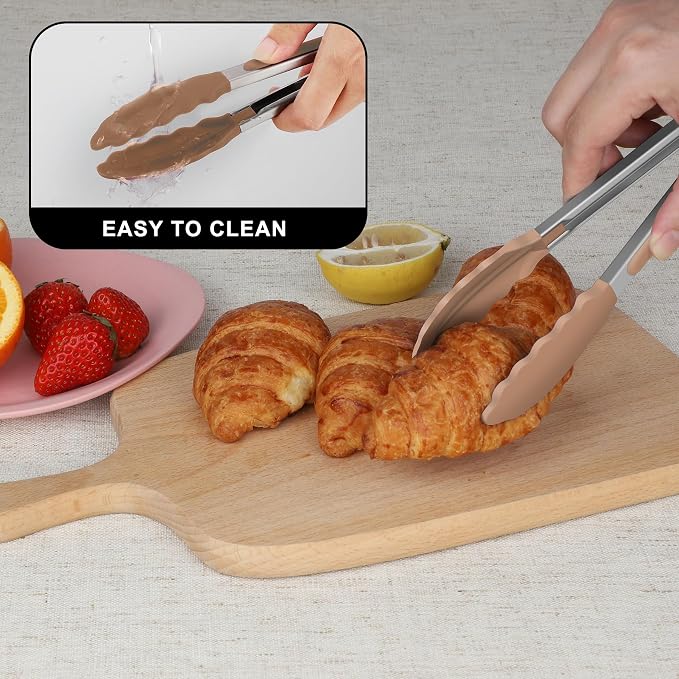Hotec Mini Silicone Kitchen Tongs - Image 6