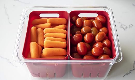 Kitchen Spaces Twin Colander Food Storage Container, Strainer and Fridge - Image 3