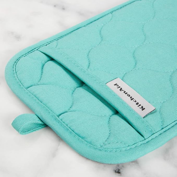 KITCHENAID Quilted Cotton Terry Cloth Oven Mitt, Pot Holder, Kitchen Towel - Image 5