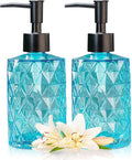 Clear Ocean Blue Glass Soap Dispenser by Ulable