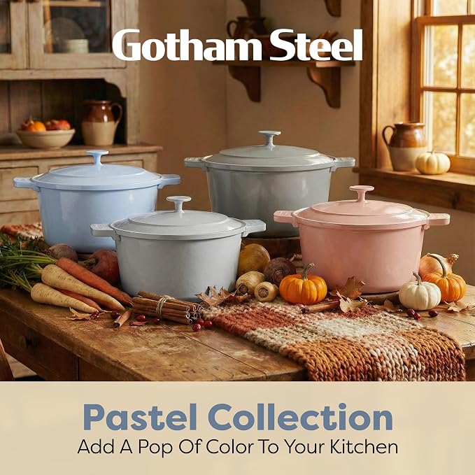 Gotham Steel 5 Qt Lightweight Ceramic Dutch Oven Pot - Image 8