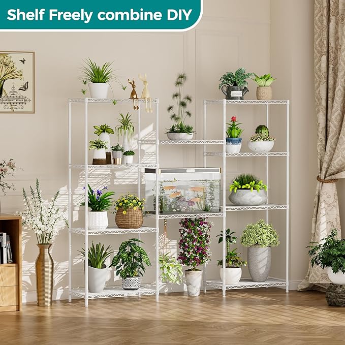 SINGAYE Shelf Wire Shelving Adjustable Storage Shelves Rack Standing Units - Image 5