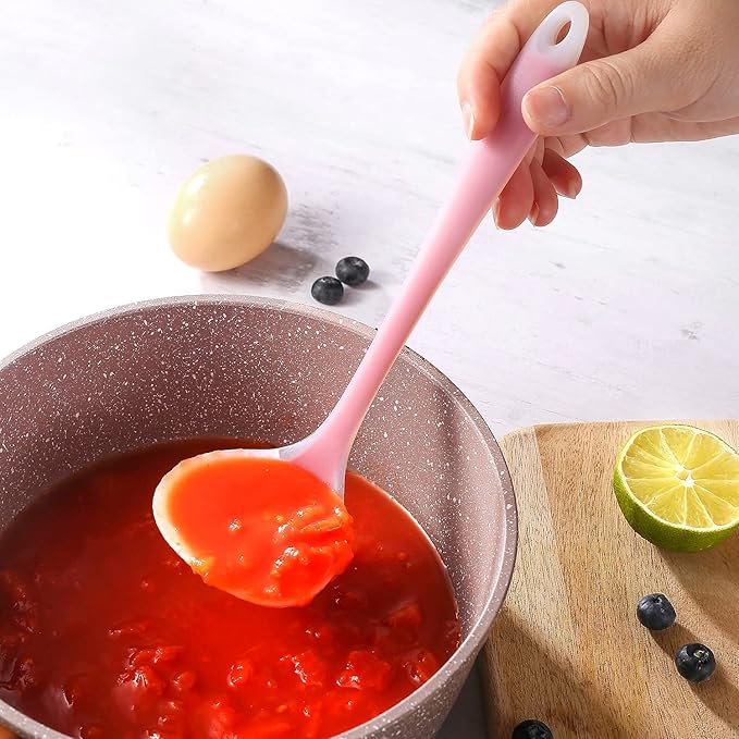 Silicone Small Silicone Ladles, Mini Gravy Ladles, Heat-resistant Sauce ladles - Image 2