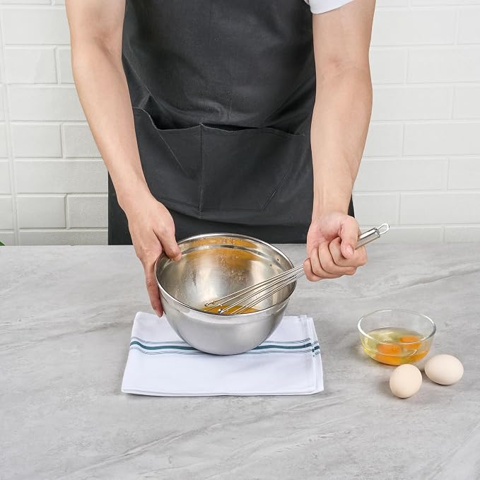 Restaurantware 12.5 in Stainless Steel Ball Whisk - Image 5