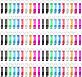 100 Pack Bottle Opener Keychain Bulk, Colorful Beer Bottle Openers Metal by Yugada