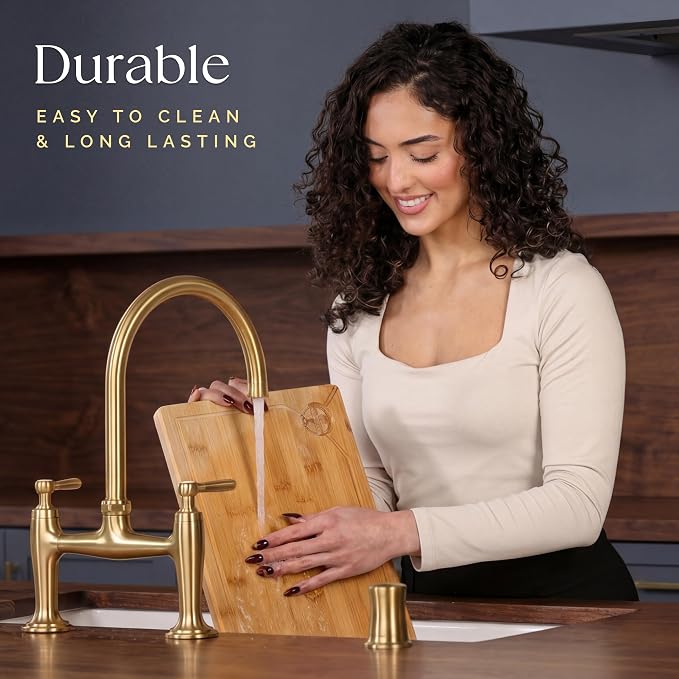 Deer & Oak Premium Extra Large Bamboo Cutting Board - Image 6