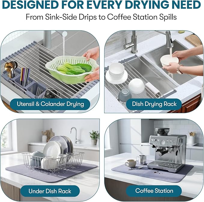 Havenity™ Expandable Roll Up Dish Drying Rack - Image 6