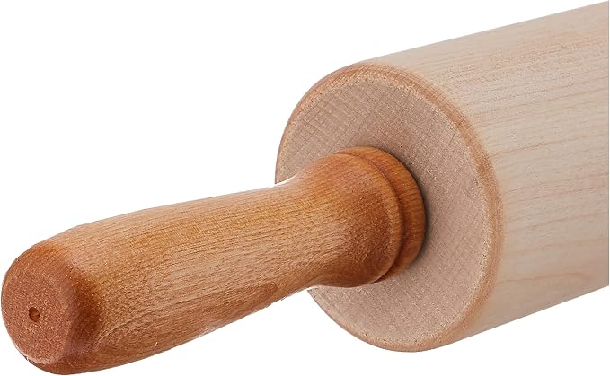 J.K. Adams 12-Inch-by-2-3/4-Inch Maple Wood Medium Gourmet Rolling Pin - Image 2