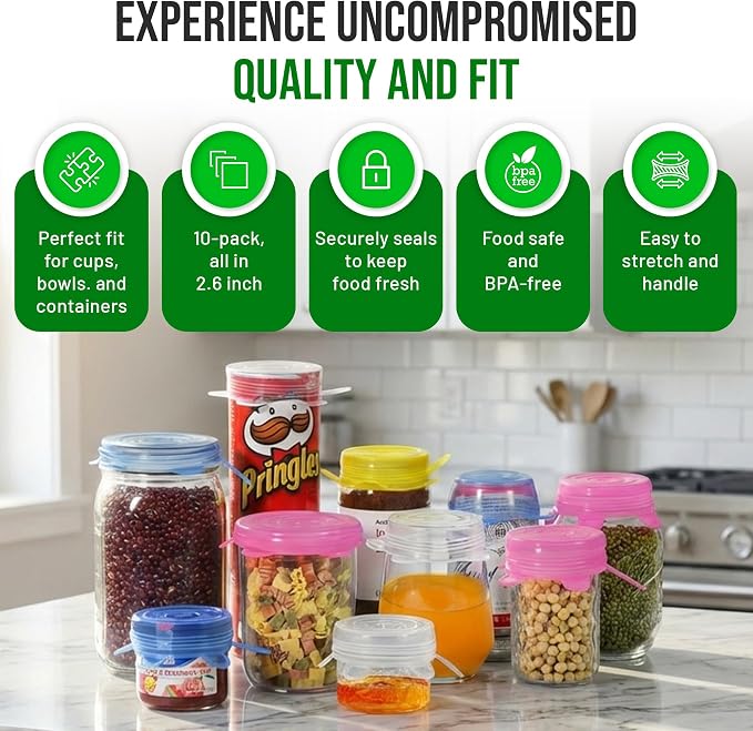 Reusable Silicone Can Lids – 2.6 Inch Can Covers - Image 6