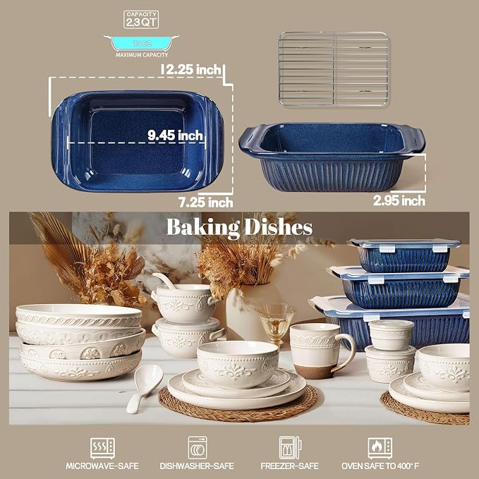 Artena Baking Dish 2.3 Quarts, Casserole Dishes - Image 2