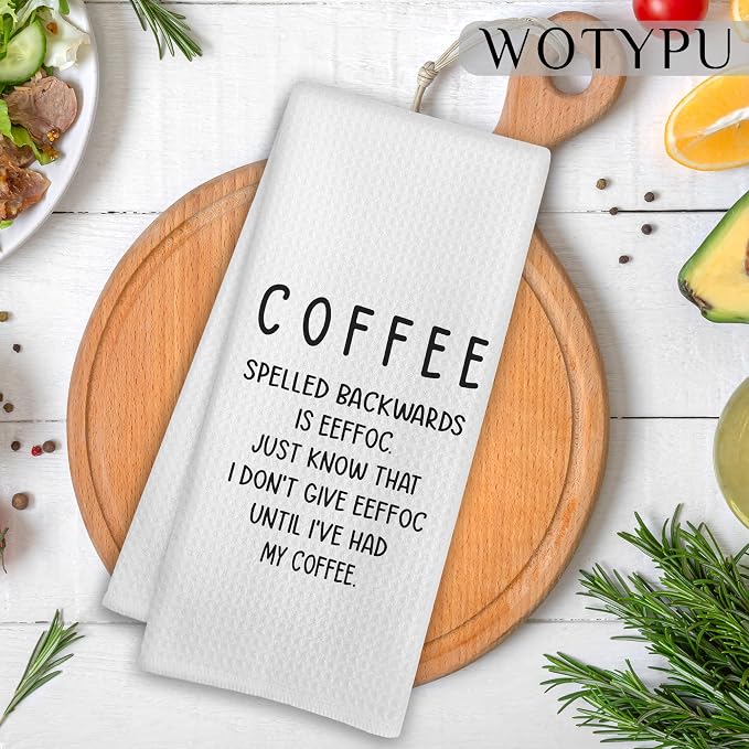 Funny Coffee Kitchen Towels, Gifts - Image 2