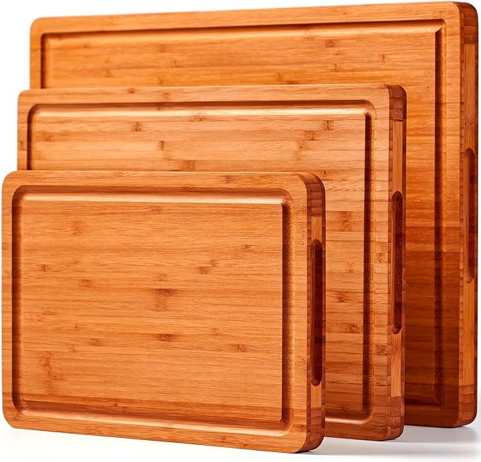 Allsum Carbonized Bamboo Wood Cutting Boards by ALLSUM