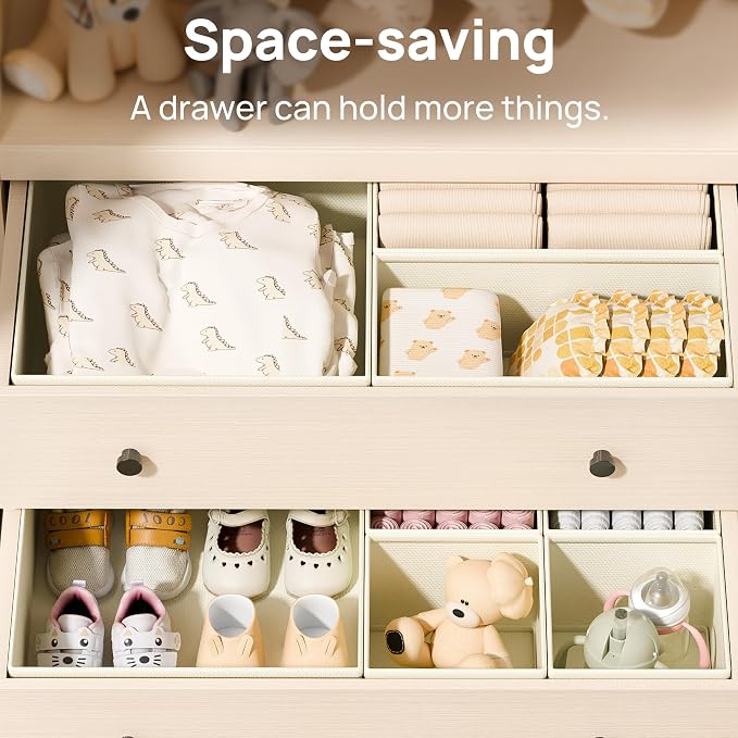 Vtopmart 12 Pack Baby Clothes Organizer, Dresser Drawer Organizer - Image 5