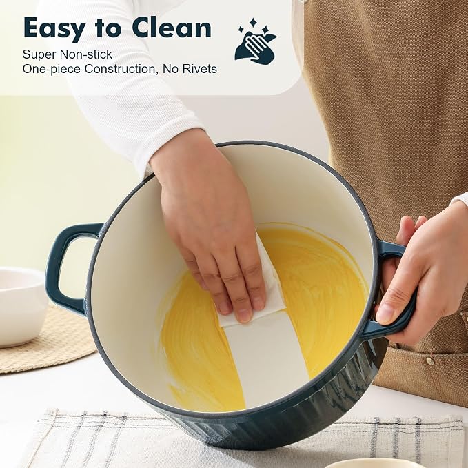 SENSARTE Enameled Cast Iron Dutch Oven Pot - Image 8