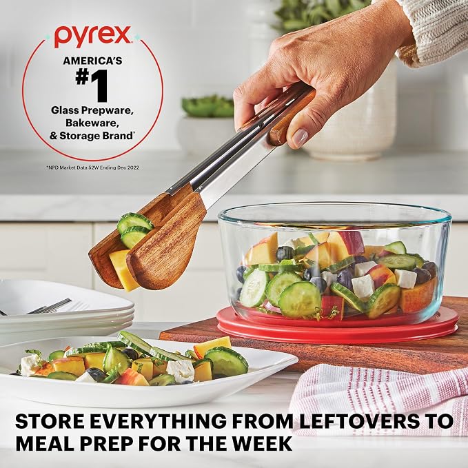 Pyrex Simply Store Mixed Sized Glass Food Storage Set, Round & Rectangular - Image 5