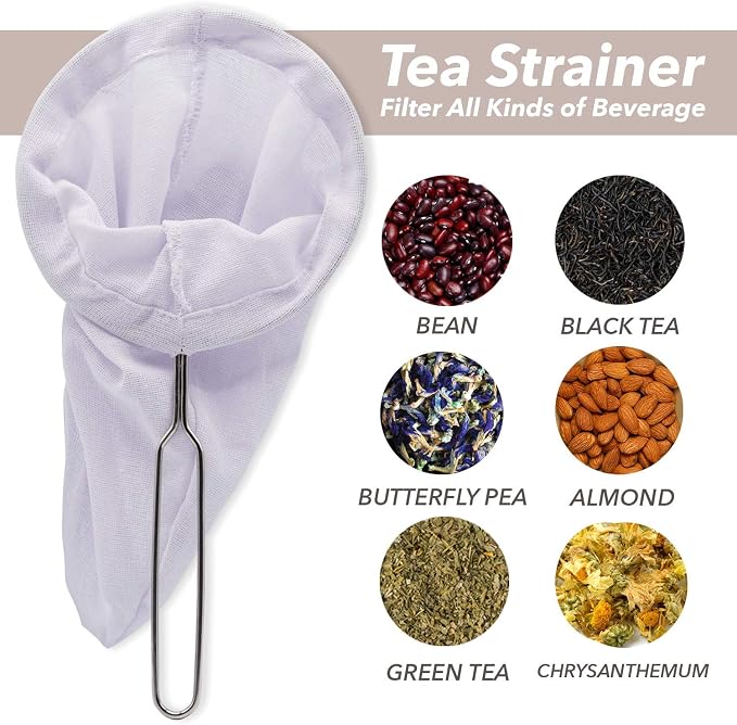 Traditional Thai Style Tea Filter Stainless Steel Size 3 Inches Friendly Using - Image 4