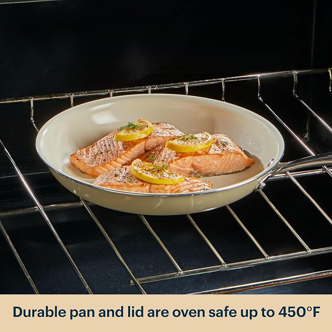 Pyrex 3-Piece Ceramic Cookware Fry Pan & Saucepan Set - Image 7