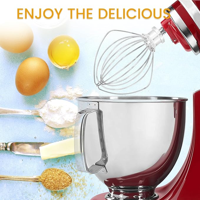 K45WW 6 Wire Whip for 4.5 5 QT KitchenAid Tilt-Head Stand Mixer，Whisk - Image 6