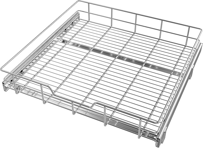 Pull Out Cabinet Organizer 24" W X 22" D, Slide Out Drawers by STORKING