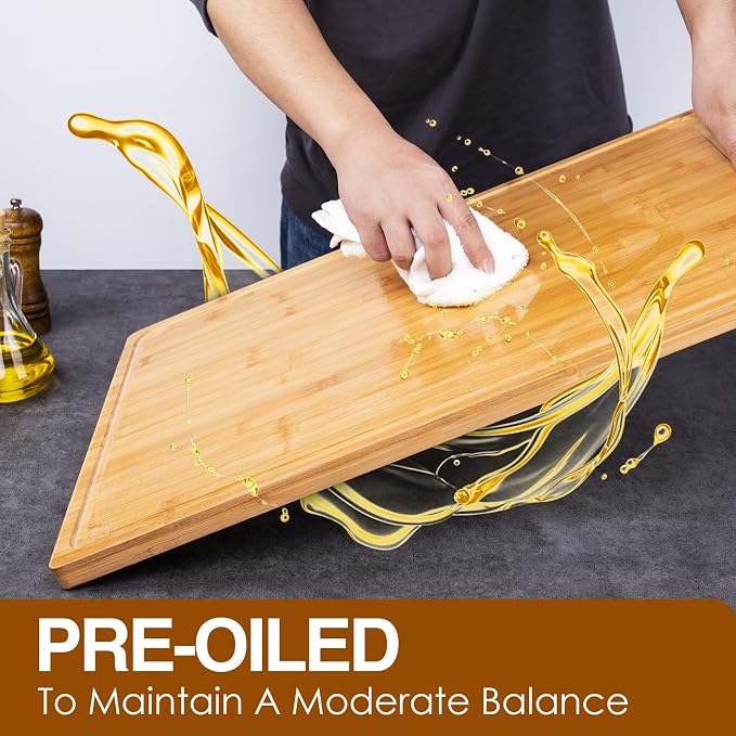 36 x 24 Extra Large Cutting Board, Bamboo Cutting Boards - Image 5