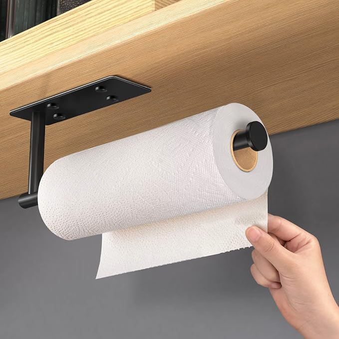 VAEHOLD Self Adhesive Paper Towel Holder Under Cabinet Mount, Wall Mounted - Image 2