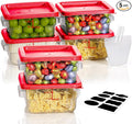 2QT NSF Food Storage Containers: 6 PCS Commercial Clear Square Food Storage by SVKLHY