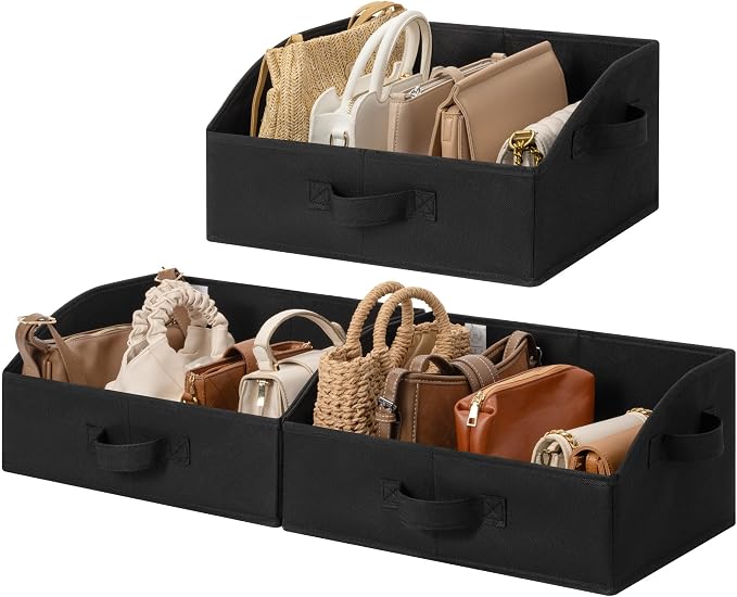 GRANNY SAYS Purse Organizer for Closet, Trapezoid Storage Bins, Closet by GRANNYSAYS