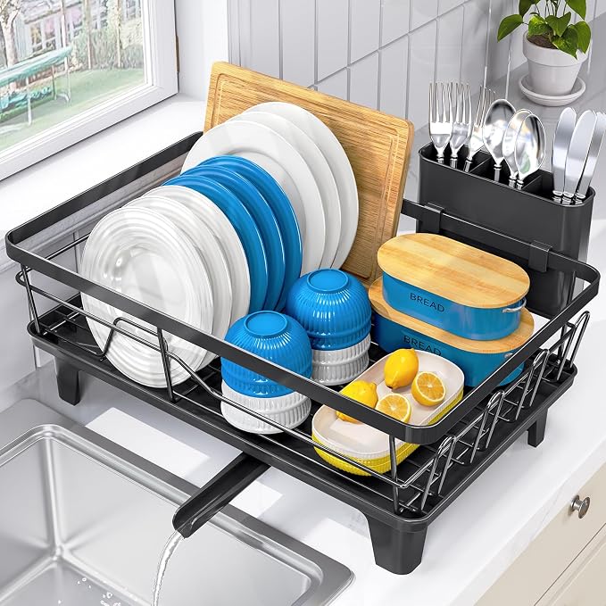 Urackify Dish Drying Rack for Kitchen Counter, Sink Dish Rack by Urackify