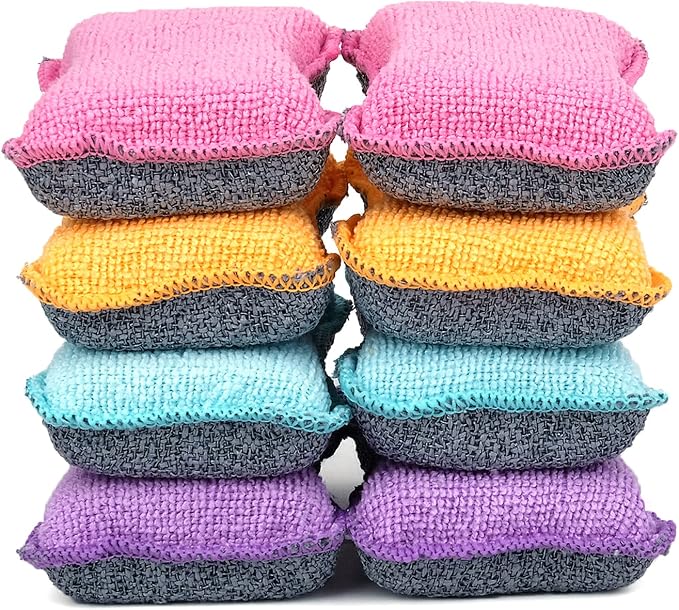 UPSTAR Dish Sponges Kitchen, Microfiber Cleaning Scrubber by UPSTAR