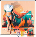 HIHOHO Beach Blanket Waterproof Sandproof Extra Large Beach Mat 79" X by HIHOHO