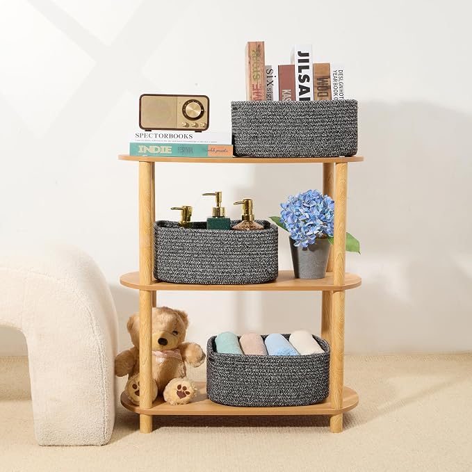 MiniArk Small Storage Baskets for Organizing | Closet Organizer Bins | Shelf - Image 6