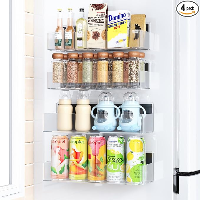 Mystozer Magnetic Spice Rack for Refrigerator, Kitchen Organizer and Storage by Mystozer