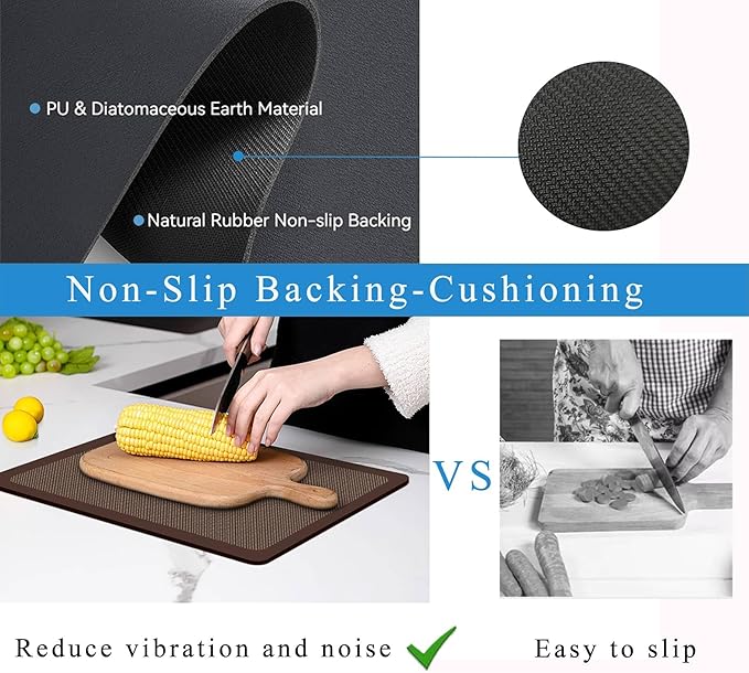 Dish Drying Mat for Kitchen Counter, Drying Mat for Dish Rack, Absorbent Hide - Image 6