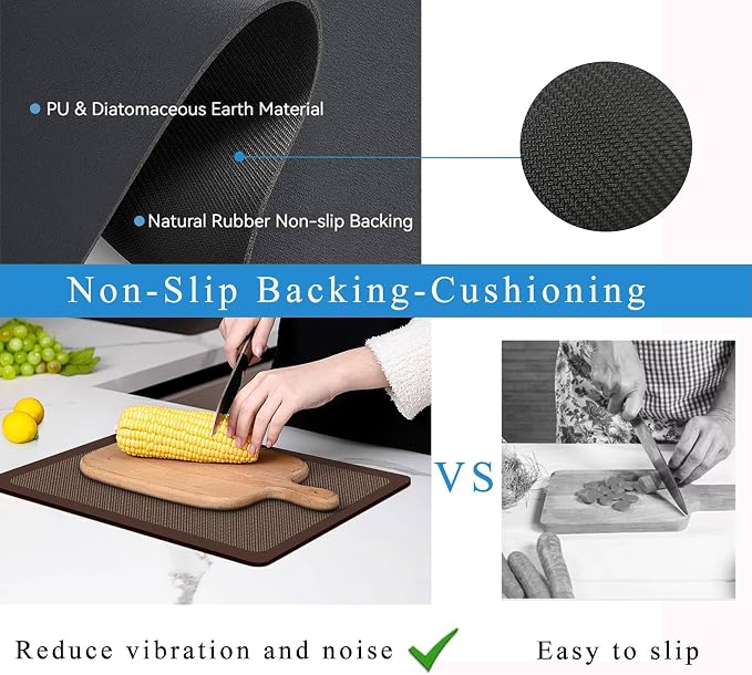 Dish Drying Mat for Kitchen Counter, Drying Mat for Dish Rack, Absorbent Hide - Image 6
